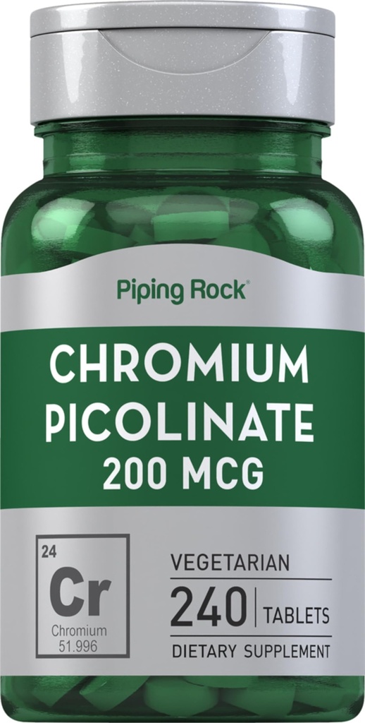 Piping Rock Chroom Picolinaat 200mcg 