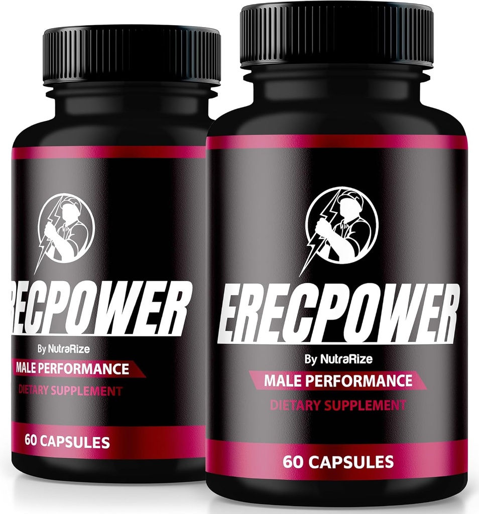 (2 Pack) ErecPower for Men, Official ErecPower Pillen, All Natural Male Supplement, Capsule to Boost Energy and Overall Health, Erec Power Support for Peak Performance, Vitamine, Review (120 Capsules)