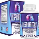 Respiratory-Max (2-Month) Lung & Respiratory Support Supplements | 10-in-1 Formula | Respiratory Health Supplement Complex | 60-Day Bulk Supply | 60 Capsules