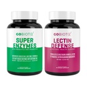 GOBIOTIX Super Enzymen Supplement - Digestieve enzymen met prebiotica en probiotica voor vrouwen en mannen - Ondersteunt Gut Health, Gluten Digestie, Lactose Absorptie, Plant Based Dieet Pillen