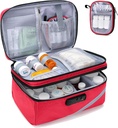 Trunab Medicine opslagzak met Combinatieslot, afsluitbare pil fles Organisator, Travel Medication Carry Case voor Medicine Box, Prescription, Vitaminen, Supplementen of medische benodigdheden