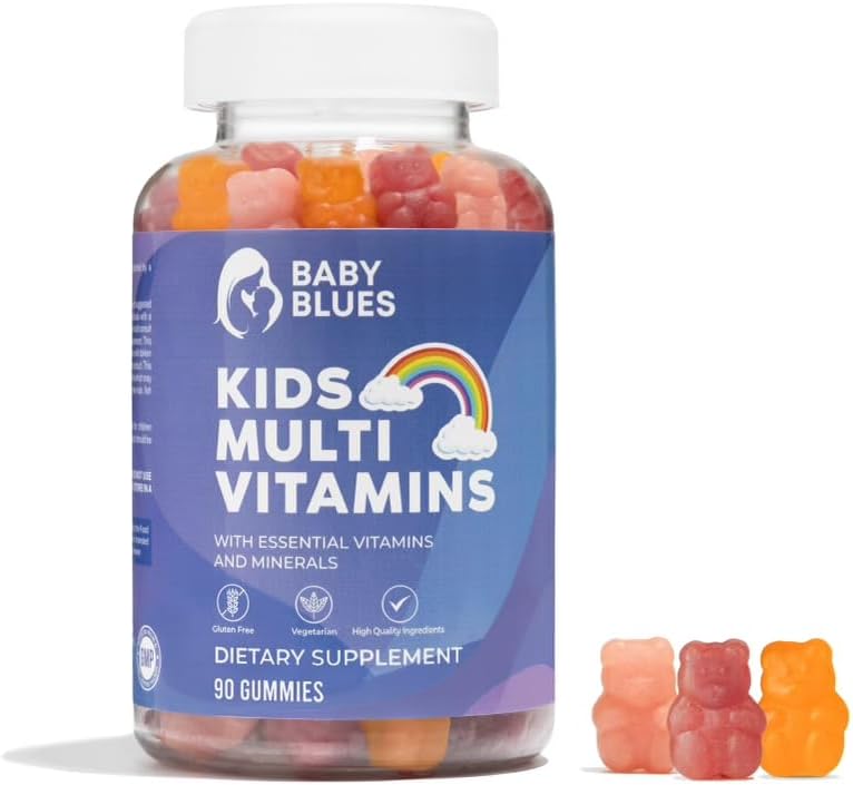 Baby Blues Complete Kids Multivitamine Gummies - essentiële vitamines voor de dagelijkse gezondheid van kinderen - smakelijke kinderen Multivitamine Gummy Bears
