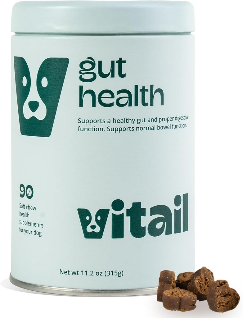 Probiotische Kauwen voor honden - Digestieve enzymen, Omega 3, & Bee Propolis - Ondersteunt spijsvertering, Bowel Health & Immunity - 90 Kauwen