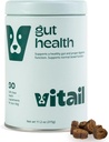 Probiotische Kauwen voor honden - Digestieve enzymen, Omega 3, & Bee Propolis - Ondersteunt spijsvertering, Bowel Health & Immunity - 90 Kauwen