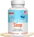 Dat Goede Supp Co - Dat Goede Slaap Nacht Slaap Hulp voor Volwassenen - Ondersteunt Diepe Slaap - Aids in Stress Relief, Verbetert Mood - Slaap Supplement voor Volwassenen Extra sterkte - Made in USA