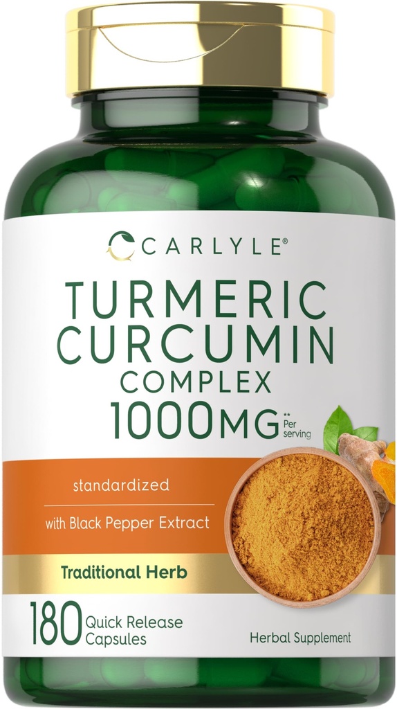 Carlyle Kurkuma Curcumine met zwarte peper 1000mg 