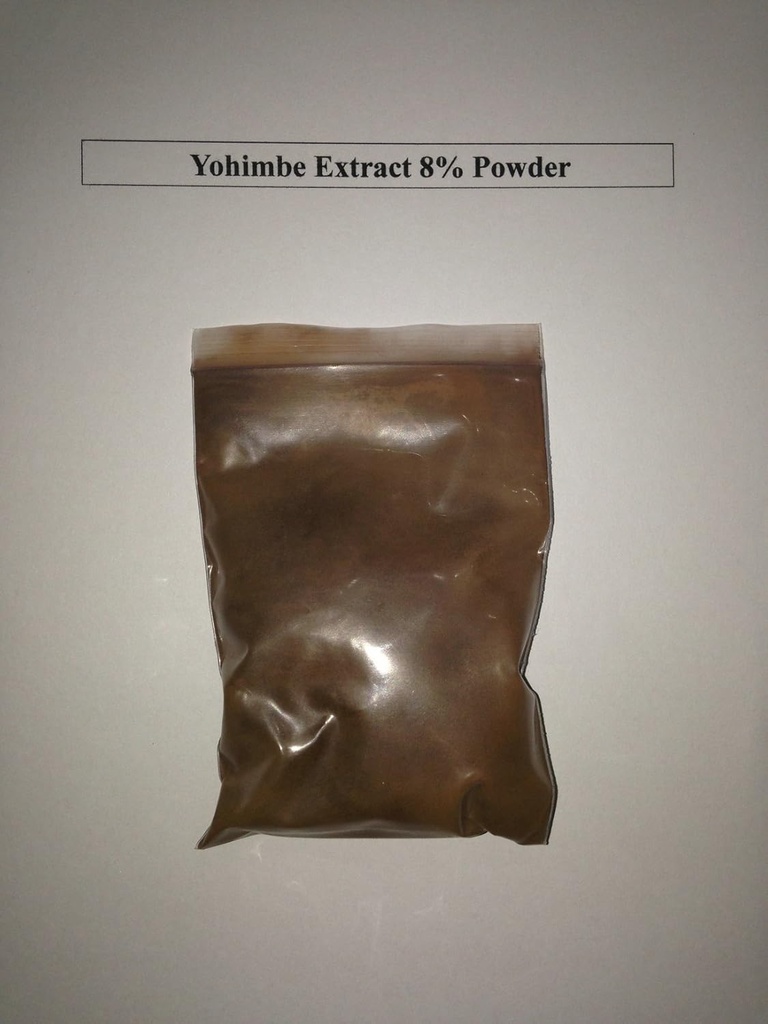 8% yohimbine Yohimbe Bark Extract Poeder/afrodine 100 Gram