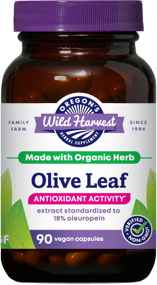 Oregon's Wild Harvest, Olive Leaf Supplement, Antioxidant Support, 350 mg, 90 Tellen