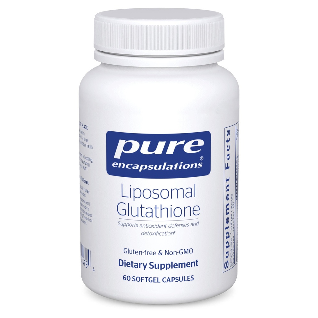 Pure Encapsulations Liposomale Glutathion - Immune Support & Liver Detox* - Antioxidant Protection - with Setria Glutathion - Non-GMO - 60 Softgel Capsules