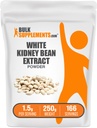 BulkSupplements.com Witte nier Bean Extract Poeder - Witte nier Bean Poeder - Kruidensupplement - Glutenvrij, 1,5 g per portie, 250 g (8.8 oz) (verpakking van 1)