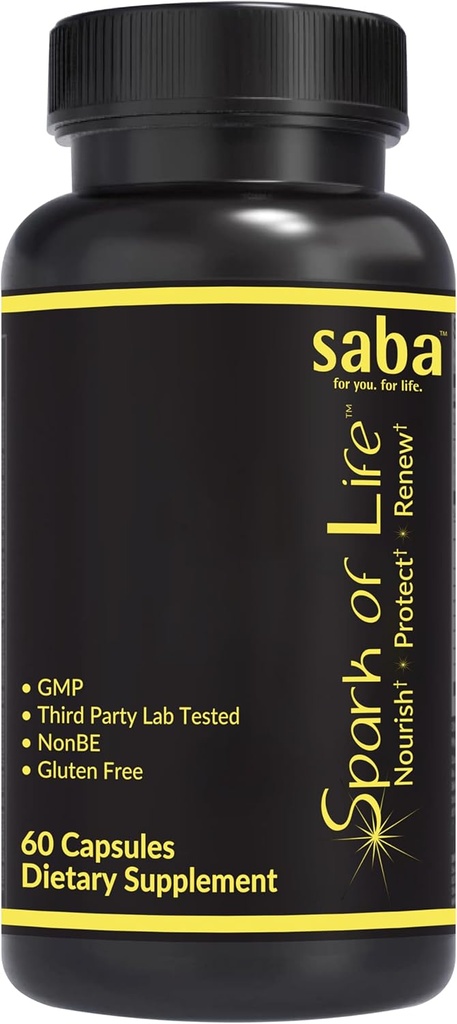 Saba Spark of Life - Uitgebreide Multivitamine en Minerale Supplement -Nourish, Protect, and Renew - 60 Capsules