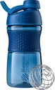 BlenderBattle 20-once zwarte en marine eiwit Shaker flessen met BlenderBall Wire Whisk