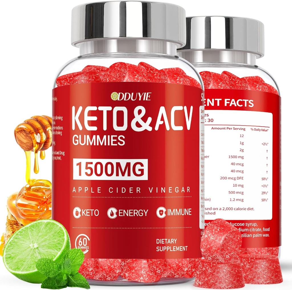 (2 Pack) Apple Cider Vinegar Gummies 