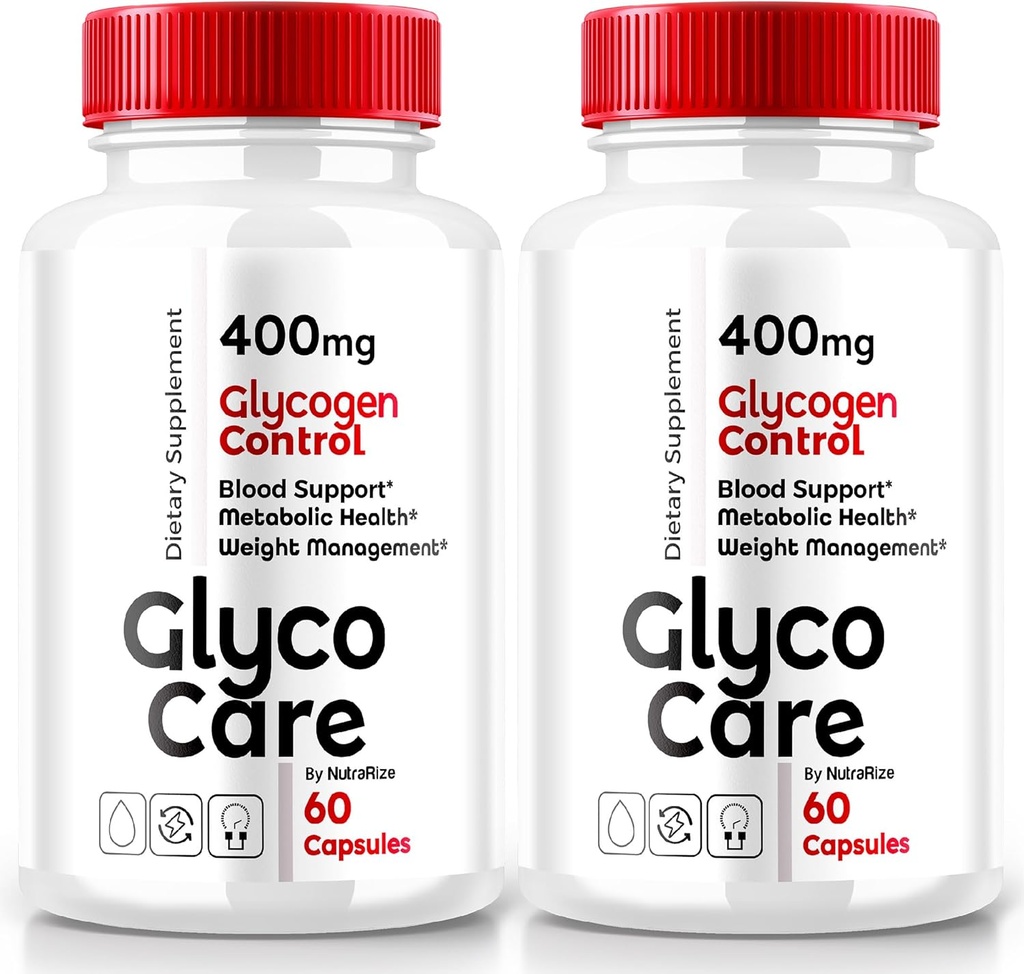 (2 Pack) Glyco Care Capsules, Glyco Care Advanced Blood Support Supplement, Glyco Care Health Support Pillen, Maximale sterkte Formule voor de totale wellness, Alle Natuurlijke GlycoCare beoordelingen (120 Capsules)