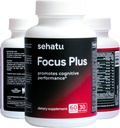 Focus Plus Cognitive Performance Enhancer met N-Acetyl L-Tyrosine, DMAE Bitrate, GABA, Glutenzuur Boosts Focus, Verbetert het geheugen, Ondersteunt Brain Health 