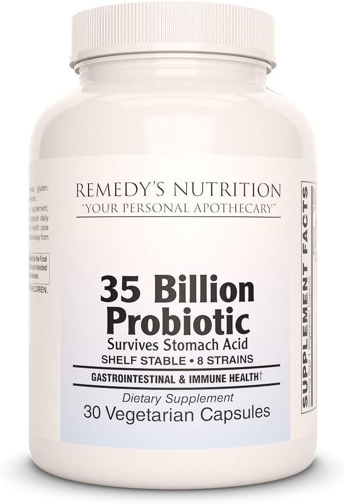 Remedie's voeding Probiotic 35 Miljard 30 Capsule/Vegan Caps