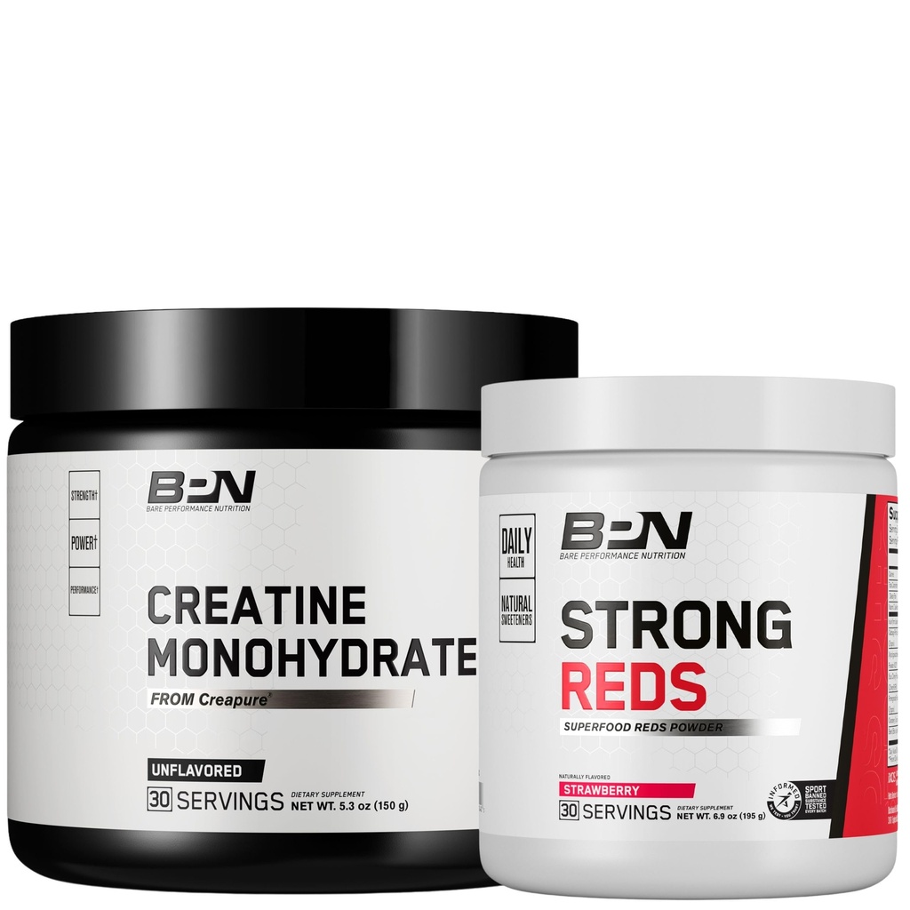 BARE PERFORMANCE NUTRITION BPN Creatine Monohydraat & Strong Reds Bundle