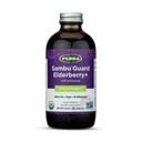 Flora Biologische Zwarte Vlierbes Siroop + 8.5oz - Immune Booster met Echinacea, voor kinderen & volwassenen, Geen toegevoegde suiker, Glutenvrij, Veganistisch, SambuGuard