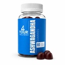 Ashwagandha Gummies Mixed Berry KSM-66, Lion's Mane, Vitamin-D, Non-GMO, Glutenvrij, Gelatine Vrij & Kosher (60 Count (Pack of 1))