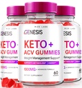 rize labs - Genesis Keto Keto+ACV Gummies, Supplement for Advanced Weight Loss, All Natural Extreme 2000mg Gummies (180 Gummies)