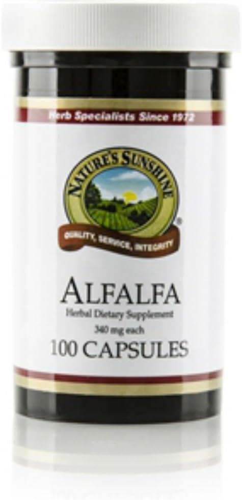 Sunshine Alfalfa 100 capsules van de natuur (verpakking van 2)