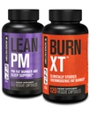 Ge Jacked Factory Lean PM Night Time Fat Burner, Slaaphulpsupplement, & Appetite Suppressant (60 capsules) & Burn-XT Klinisch bestudeerde Fat Burner & gewichtsverlies Supplement (120 capsules)