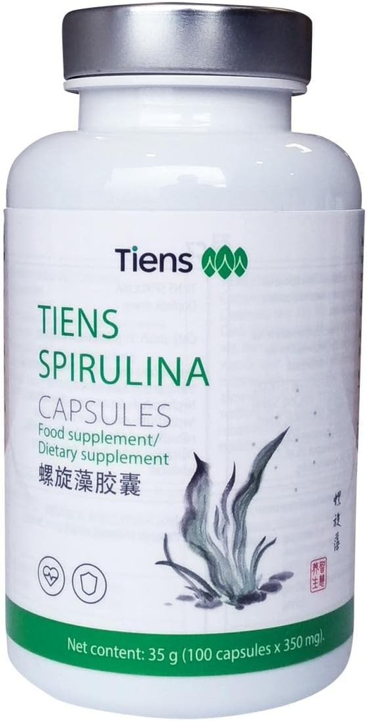 Tieners Spirulina Capsules (100 Aantal)