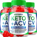(3 Pack) Ketofit ACV Gummies Advanced 1000mg, KetoFit Keto + ACV Weight Management Gummies Apple Cider Vinegar Keto Fit Dieetsupplement Ketofit Gummies Beoordelingen Vitamine B12 B6 (180 Gummies)