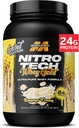 MuscleTech Whey Protein Powder (Banana Cream, 2LB) - Nitro-Tech Whey Protein Isolate Smoothie Mix for Lean Muscle & Fast Recovery - 24g Whey Gold Protein for Women & Men - Glutenvrij