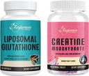 Liposomale Glutathion 1 verpakking & Creatine Monohydraat 1 verpakking