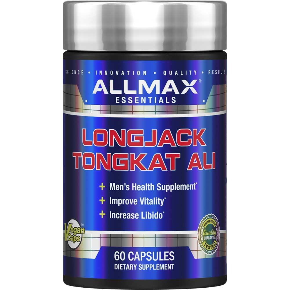 ALLMAX Essentials LongJack Tongkat Ali - 60 capsules - Mannen Health Supplement - Verbetert vitaliteit - 60 porties