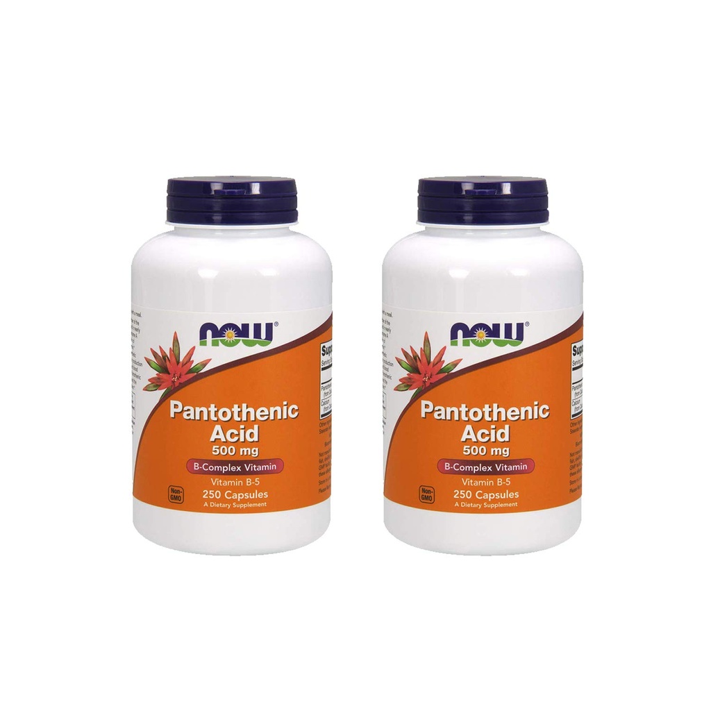 Nu Foods Pantothenic Acid 500 mg, 250 Capsule (2 verpakkingen)