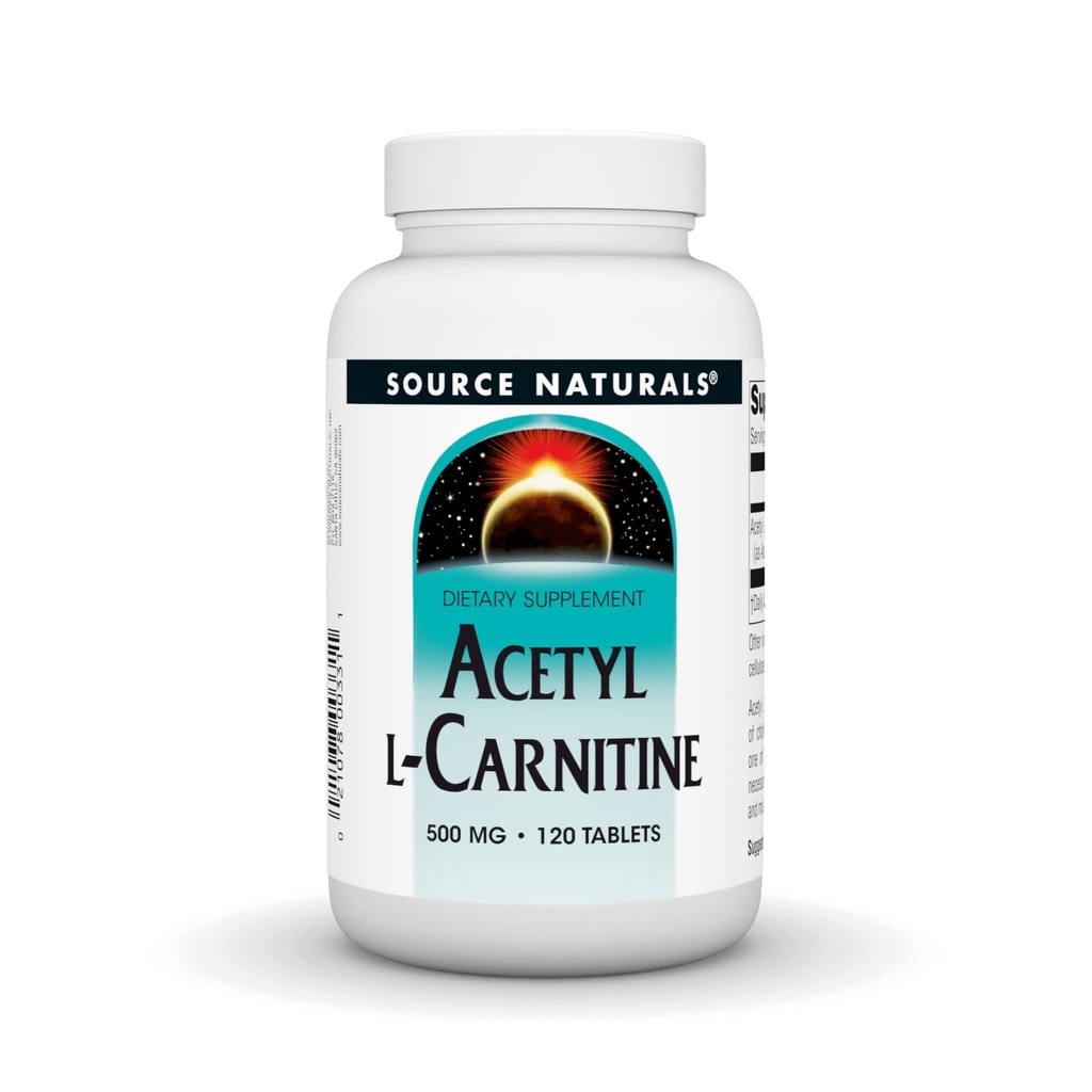 Bron Naturals Acetyl L-Carnitine 500 Mg Tablet, 120 Tellen