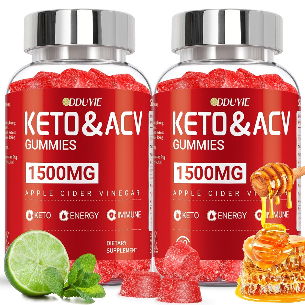 Keto ACV Gummies for Weight Loss - 1500mg Keto ACV Gummies Advanced Weight Loss - with Granaatappel Beetwortel & Vitamine B12 B6 - GGO Free & Made in USA - 120 Count (2 Pack)