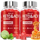 Keto ACV Gummies for Weight Loss - 1500mg Keto ACV Gummies Advanced Weight Loss - with Granaatappel Beetwortel & Vitamine B12 B6 - GGO Free & Made in USA - 120 Count (2 Pack)