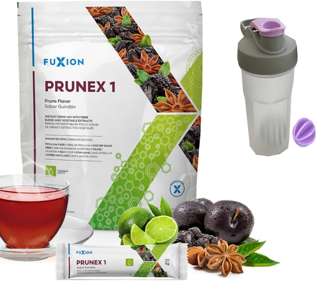FuXion Prunex 1-Best Colon Cleanse Detox Tea w. Prune smaak, Liberate De Transit in uw spijsverteringssysteem-28 Sticks