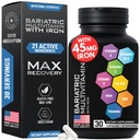 Bariatrische Multivitamine met Ijzer voor Vrouwen & Mannen - Post Gastric Bypass Vitaminen en Gastric Sleeve Bariatric Iron Vitamin Multivitaminen -Non-GMO, Glutenvrije -Een dag, 30 Capsules