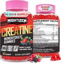 Creatine Monohydraat Gummy's voor mannen en vrouwen, Creatine voor vrouwen Kauwtabletten Creatine Monohydraat met Taurine & Vitamine B12, Pre-Workout Gummies voor Max Strength, Energy & Endurance, Berry 60 Counts