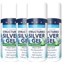 Extra sterkte Silver Gel 30ppm met Aloë Vera - pH Balanced Structured Silver - Triple Strength Soothe & Relieve - Easy Pump Bottle, 3.38Oz (4 Pack)