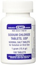 Natriumchloridetabletten 1 Gm, USP normale zouttabletten - 100 tabletten