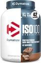 Dymatize ISO100 Wei Proteïnepoeder Isolaat, Fudge Brownie, 25g proteïne, 3 pond, 5.5g BCAA's, minder dan 120 Cal., Glutenvrij, 1g Vet, 1g Suiker, 2g Carb (42 Servers)