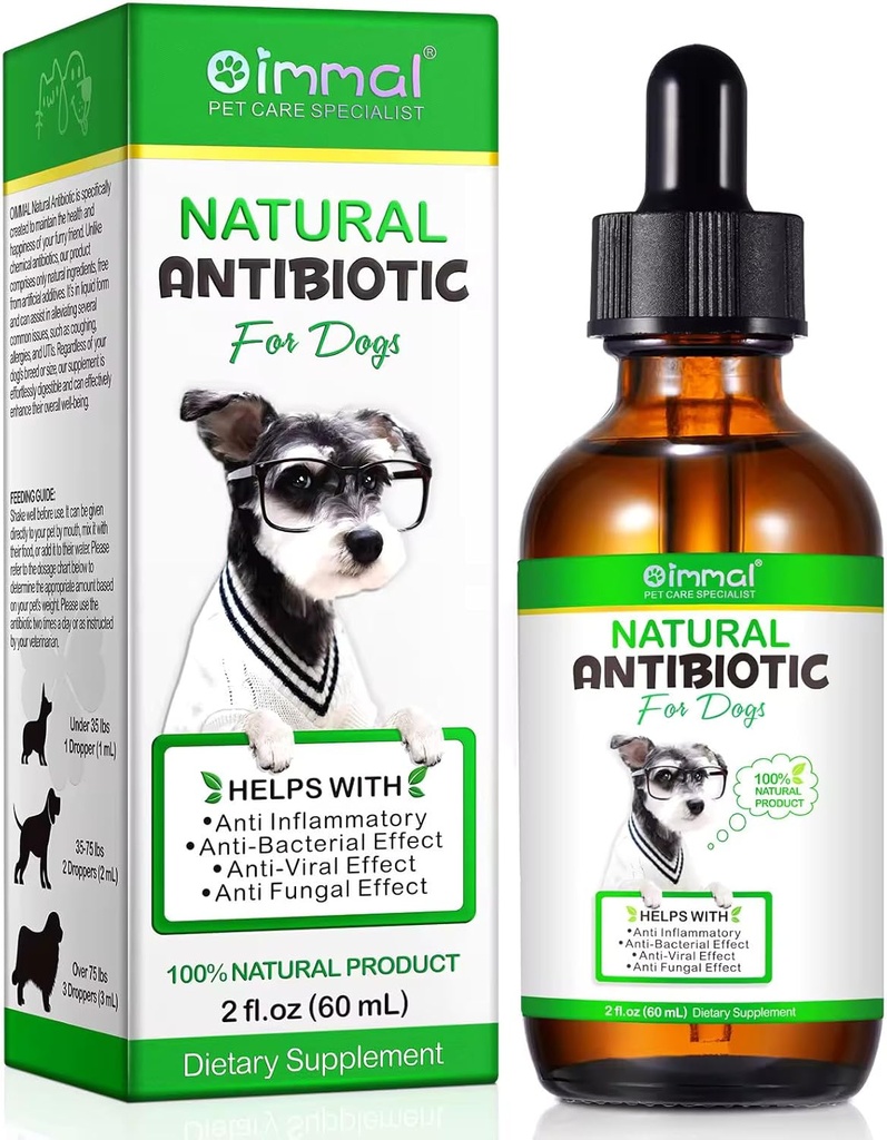 Natuurlijke hond antibiotica supplement 