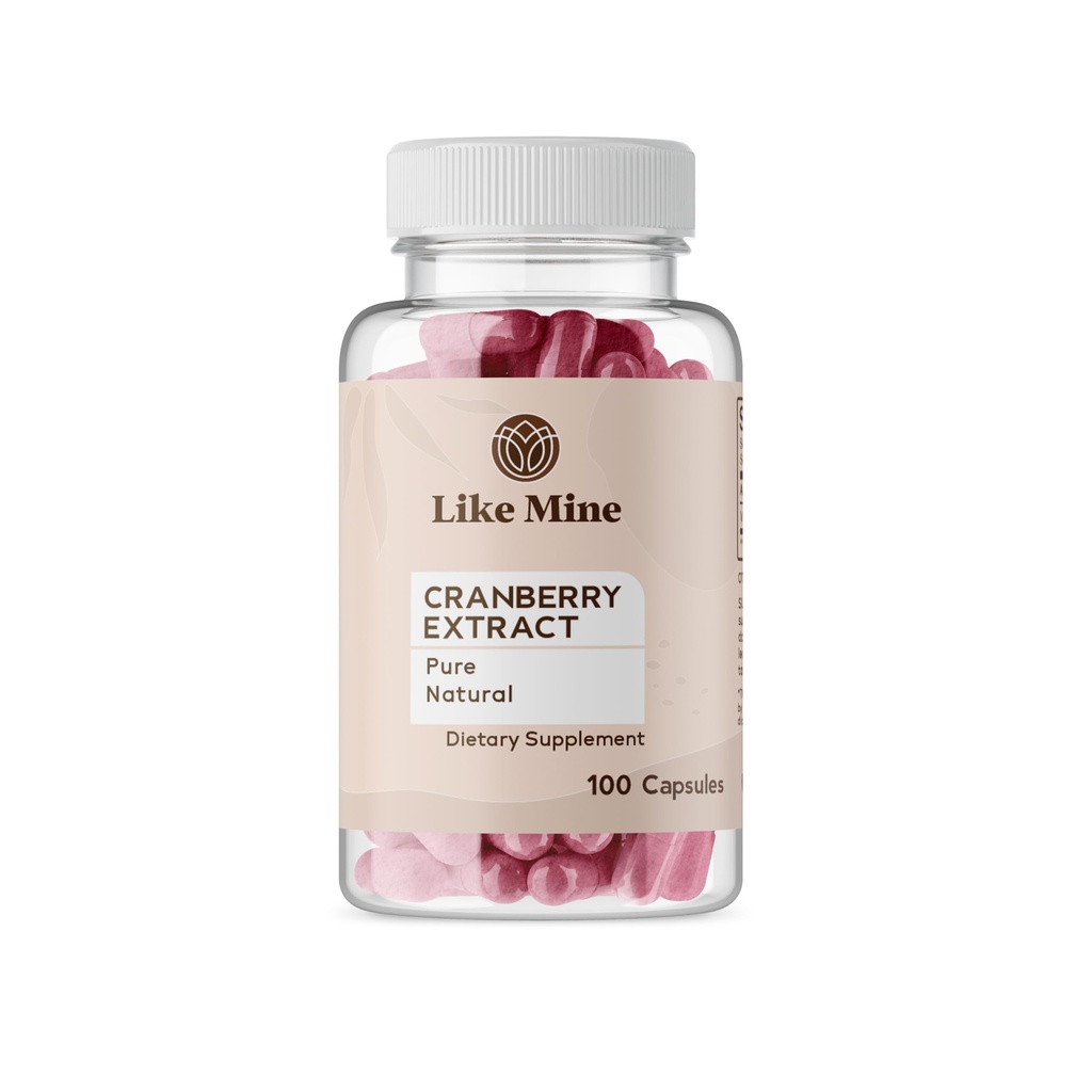 Zoals Mijne Cranberry Extract (100 capsules) Pure, Geen Additieven, Enkelvoudig Ingrediënt (100 telling)