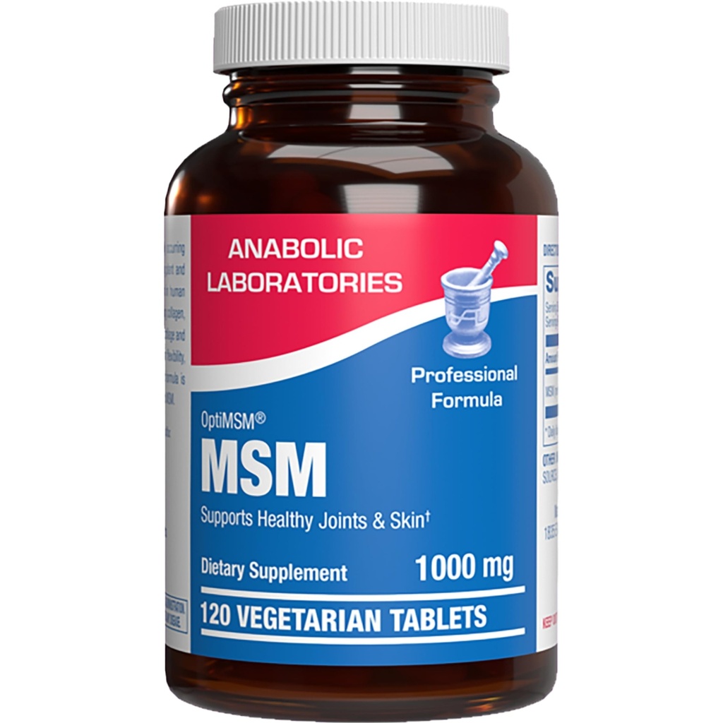Methylsulfonylmethaan MSM Supplement 1000mg - High Strength Soft Tissue & Joint Support Supplement met MSM van OptiMSM - Vegetarische niet-GMO & Made in the USA in cGMP Facilities - 60 Servings