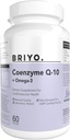 CoenzymeQ10 + Omega 3-150 mg Omega 3 + 100 mg Omegas 3 with Lycopene and Selenium for Heart Health, Cellular Energy, Antioxidant Support