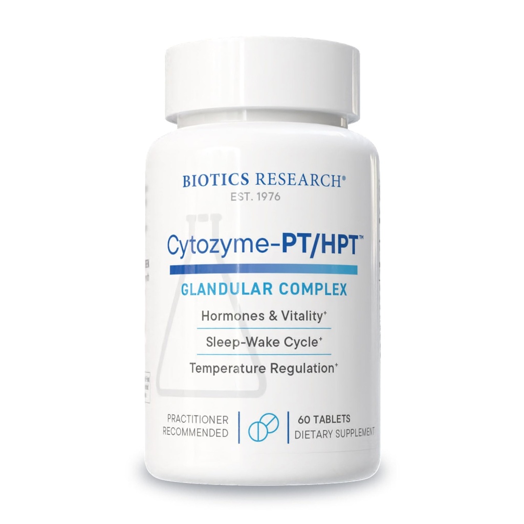 Biotica Onderzoek Cytozyme PT HPT Lamb Pituitary/Hypothalamus Complex, ondersteunt functie van de Pituitaire Gland en Hypothalamus, Adrenal Health, Brain Boost 60 tabletten
