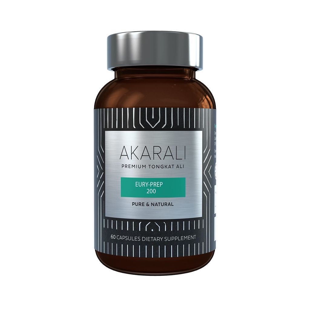 AKARALI Pure Tongkat Ali Longjack 200:1 Zeer geconcentreerd 1,5% Eurycomanone US Patented Physta® Freeze-Dried Extraction Technology ondersteunt sterkte, energie en prestaties (60 telling)