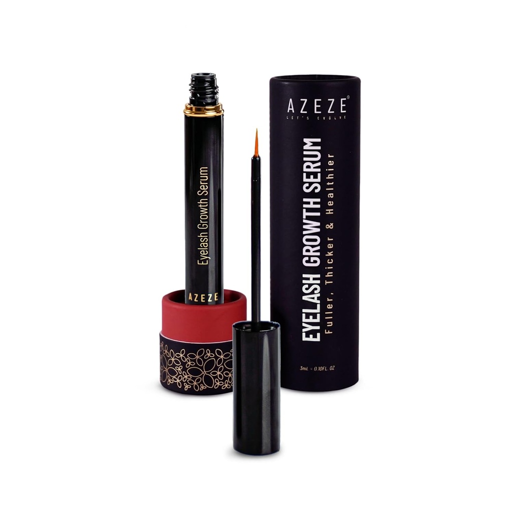 Aze Eyelash Growth Serum - Olievrije Lash Serum voor wimpergroei en dikte in 6 weken, Compatibel met Lash Extensions