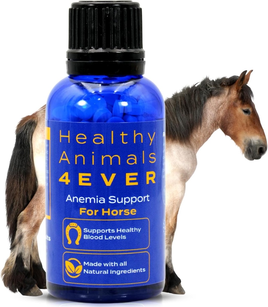 HA4E - paardenanemie ondersteuning - helpt ziekten en parasieten te voorkomen - zeer effectief, natuurlijke Homeopathische supplement - 300 Tabletten