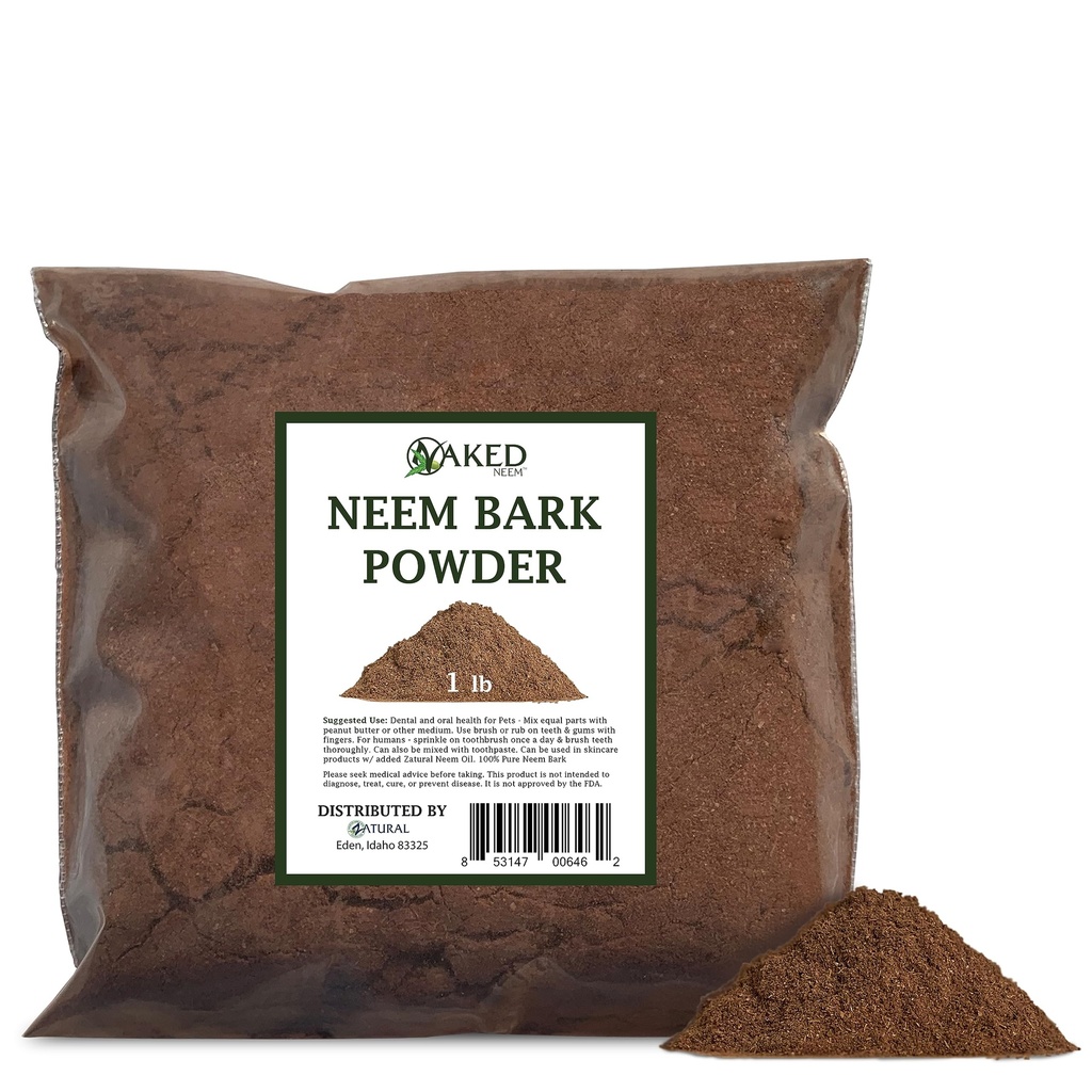 Neem Bark Tand- en spijsverteringssteun - 16oz tandpoeder
